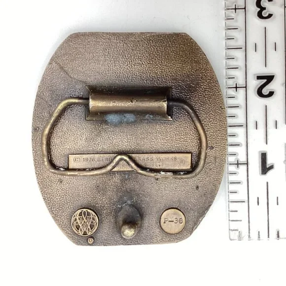 '4 Wheeling' Belt Buckle, 3.5." X 2." - Picture 2 of 2